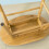 SoBuy Folding Bamboo Stool with Cushion 6