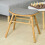SoBuy Folding Bamboo Stool with Cushion 2