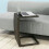SoBuy Sofá Mesa Lateral com Rodas e Suporte Telefone 2