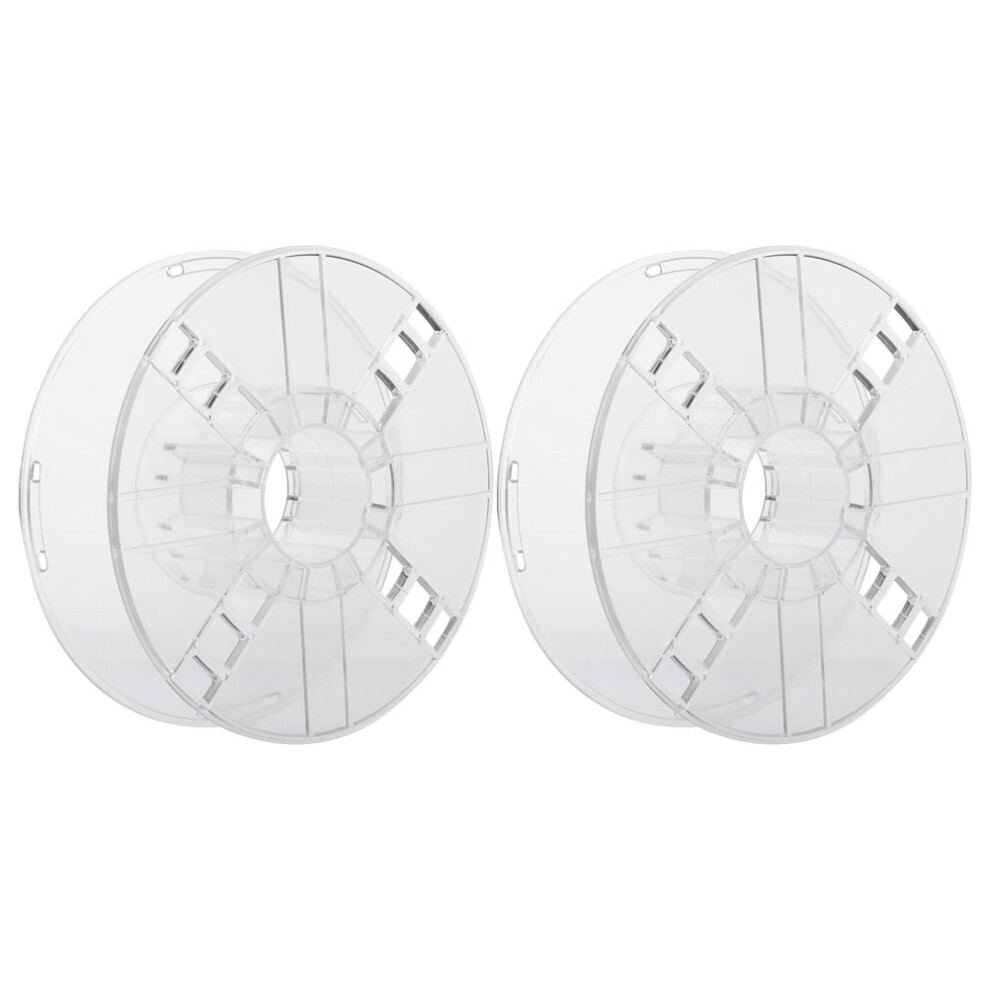 2 Szt. 3D Drukarka Szpule 1 Kg Pusta Przezroczysta Bobina-image