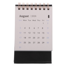Mini Calendário De 2026 Com Folhas Para Escritório E Casa