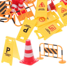 1 Set Simulerade Trafikskyltar Leksak För