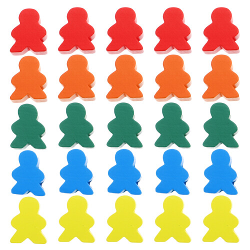 50 Peças Coloridas Para De Tabuleiro E Sala De Aula
