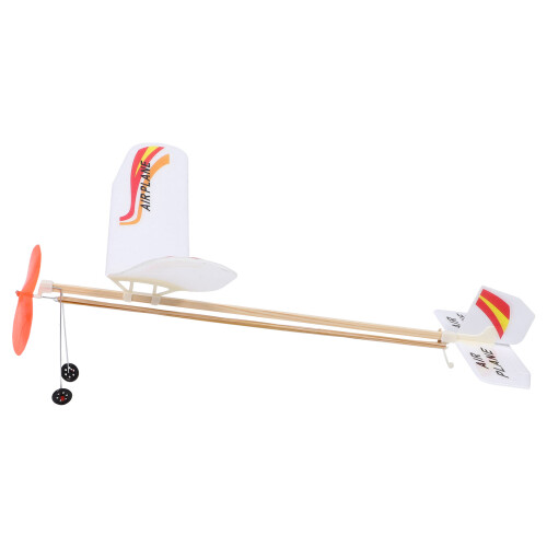 1 Conjunto Avião A Borracha Montagem Diy