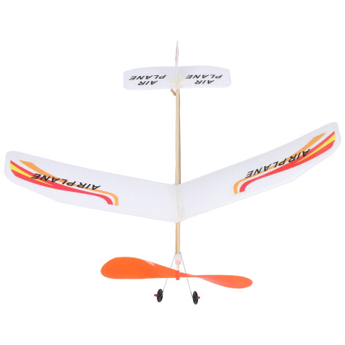 1 Conjunto Avião A Borracha Montagem Diy 2