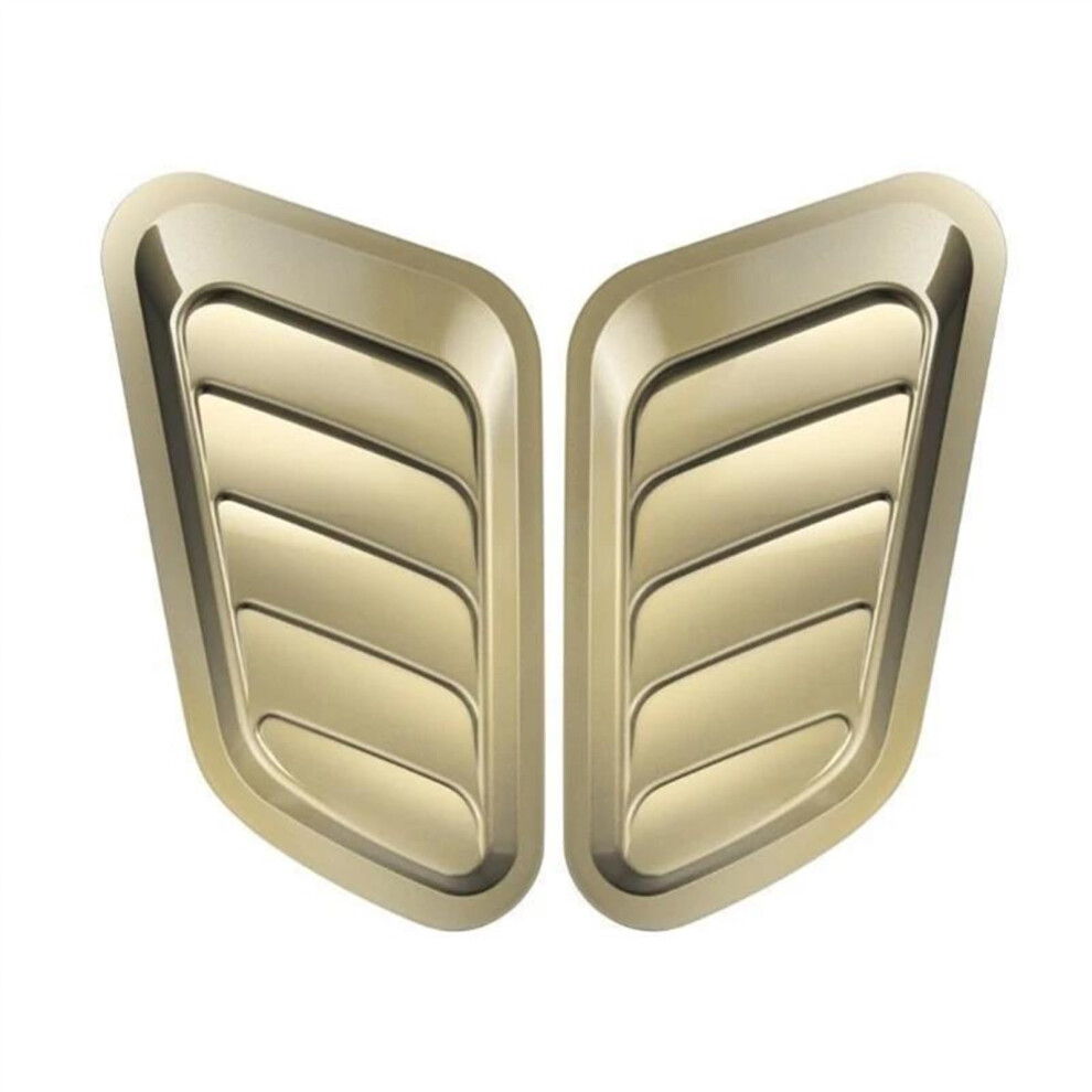 Air Flow Intake Cover 2 Pack Car Decorative Intake Scoop Turbo Bonnet False Vents Universal Engine Hood Vent Color 1 9339159527160