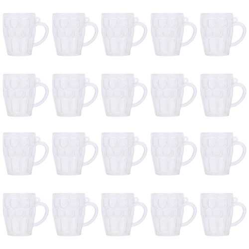 20Pcs Mini Muggar, Plastmuggar För DIY Hantverk