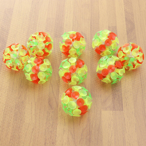 7 Peças Bolas Com Ventosa Fluorescentes Para Crianças 2