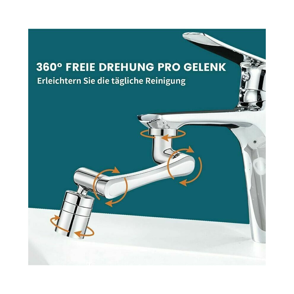 Rotating Faucet Extender, Premium Copper Construction Sink Aerator Extension, Flexible Jet Regulator Multifunctional Robotic Arm For Enhanced Flexibil 9061222310132