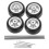Conjunto De Pneu Rc 1/64 Oca Substituição 10