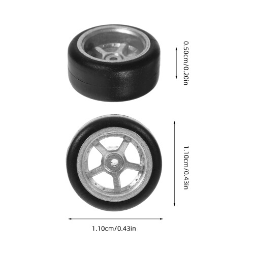 Conjunto De Pneu Rc 1/64 Oca Substituição 1