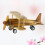 Brinquedo De Madeira Avião Crianças Artesanato 7