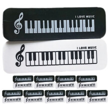 20 Pianoformade Radergummi Dekorativa Belöningsradergummi