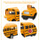 Mini Ônibus Escolar Brinquedo Educativo Para Crianças 8