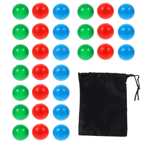 30 Unidades 15Mm Bolas Plástico Coloridas Para E Probabilidade