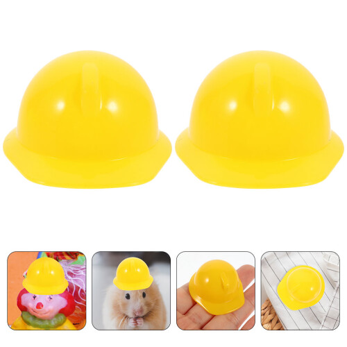 40 Unidades Mini Chapéus Construção Capacete Brinquedo 2