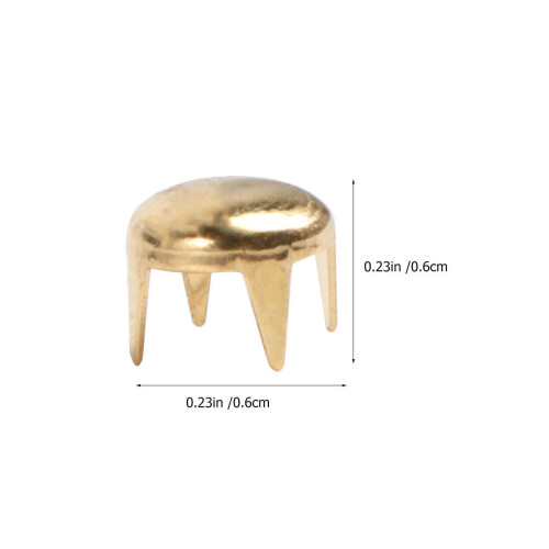 100 Unidades Metal Pino Redondo 6mm 1