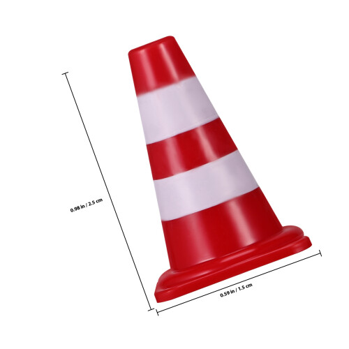 15 Mini Cones De Tráfego Para Cenários Miniatura 1