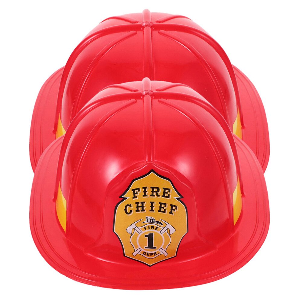 2 Sztuki StrażAka Z Plastiku Kostiumowy Akcesorium Do Cosplayu-image