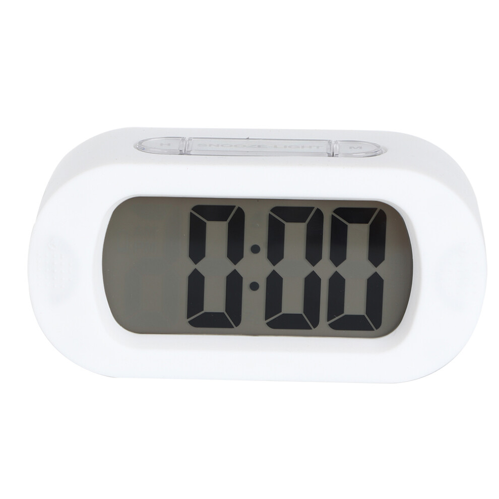 Electronic Alarm Clock with Large Display, Mute Shockproof Snooze Electronic Clock Silent Operation Luminous Display, Digital LCD Travel Alarm Clock w