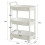SoBuy White 3-Tier Plastic Trolley on Wheels 3