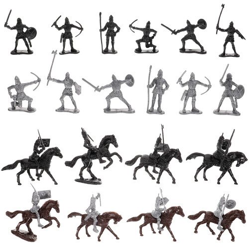 1 Conjunto Miniaturas Soldados Para De Com E