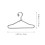 25 Unidades Cabides Para Roupas De Metal 8