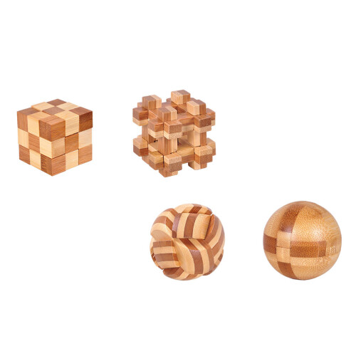 4 Peças -Cabeça De Kongming Brinquedo Educativo