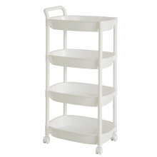 SoBuy White 4-Tier Plastic Serving Trolley