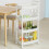 SoBuy White 4-Tier Plastic Serving Trolley 8