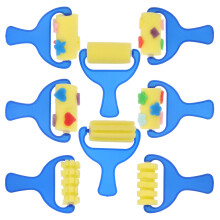 2 Conjuntos Pincel Esponja Graffiti, Ferramenta DIY Crianças (8 Pcs)