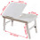 SoBuy Table de lit pliable pour PC portable, double plateau 3