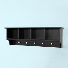 SoBuy Wall Mounted Coat Rack & Cabinet FRG48-L-SCH