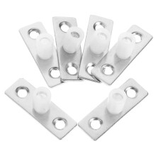 Sliding Barn Door Floor Guide 6Pack Heavy Duty Metal With Axle For Cabinet Doors Smooth Quiet Sliding DIY Install