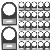 100Stk Schalterkennzeichnung Stk Material Schwarz Für Kontrollschrank