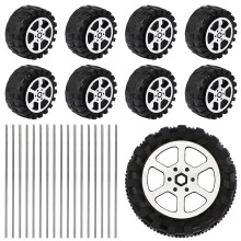 1 Set Speelgoedauto Wielen Kunststof As Ronde Model Diy