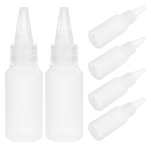 6St Kunststof Knijpflessen 30Ml Voor Verf, Lotion, Lijm