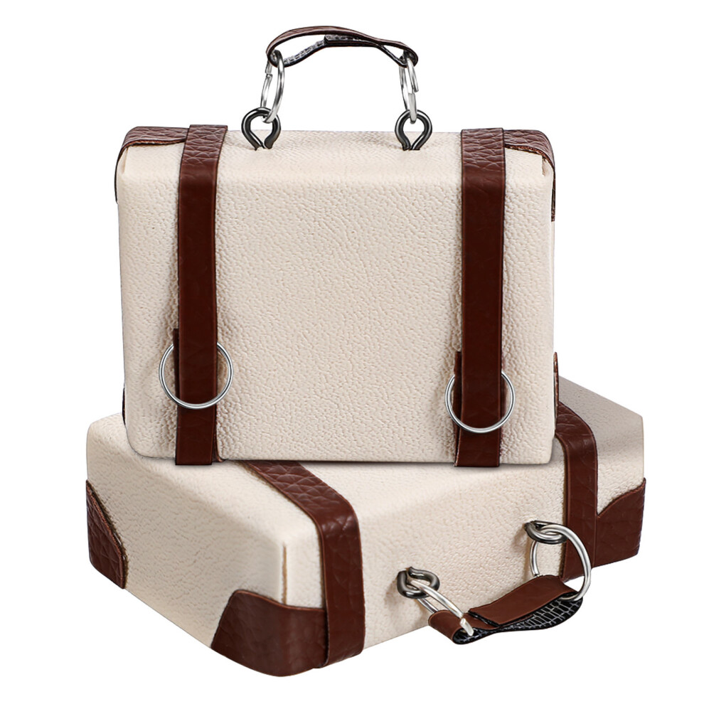 Photos - Doll Accessories 2Pcs Mini Vintage Trunk Doll House Suitcase Miniature