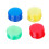 80 Transparante Pionnen Telchips Plastic Markers (Rood) 5