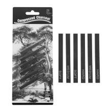 6 Pièces Bâtonnets De Charbon De Pour Croquis Dessin