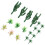 18Pcs Artificial Tree Model Mini Plants For Train Landscape 1