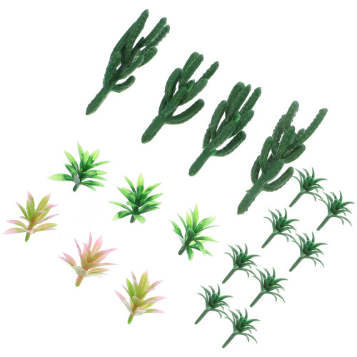 18Pcs Artificial Tree Model Mini Plants For Train Landscape