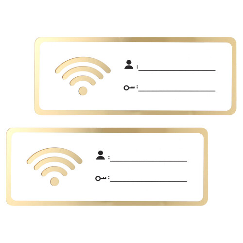 2 Unidades Tablero De Wifi En Acrílico