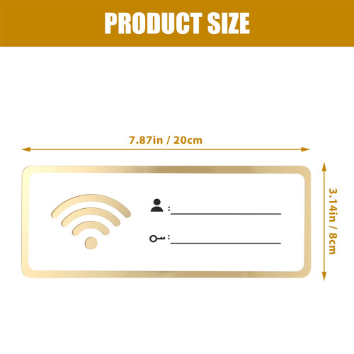 2 Unidades Tablero De Wifi En Acrílico 2