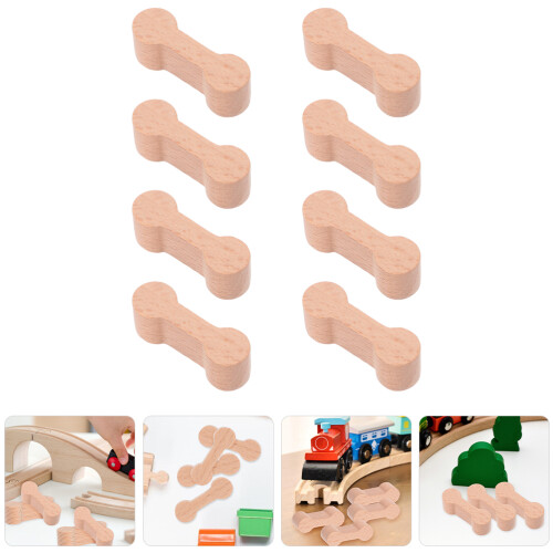 8Pcs Track Connector Pack Accessories For Wooden Train Tracks 1