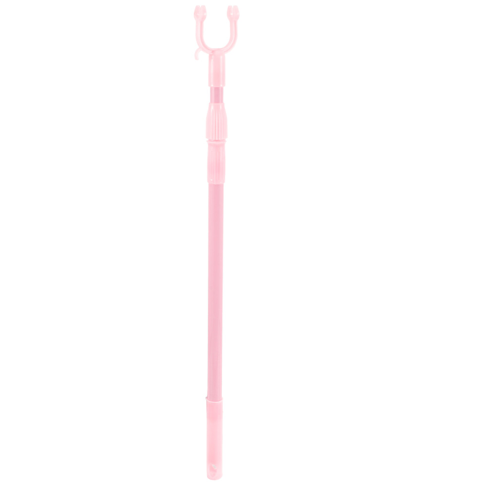 Totority Clothesline Stick Telescopic Clothing Hook Retractable Reach Tool
