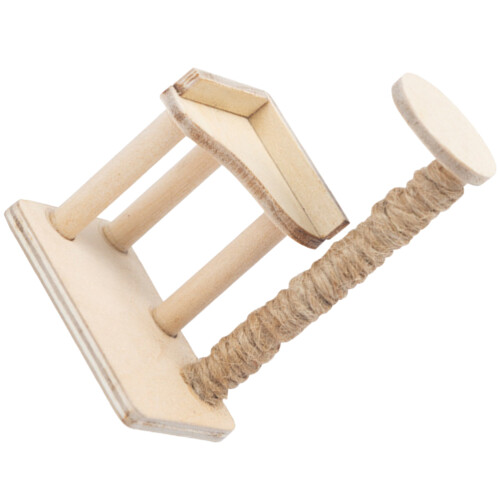 Miniature Wood Cat Tree Climbing Tower Decorative Mini House