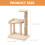 Miniature Wood Cat Tree Climbing Tower Decorative Mini House 11