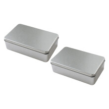 2 Stuks Matte Suikerkandij Potten Biscuit Tinplate Doosjes