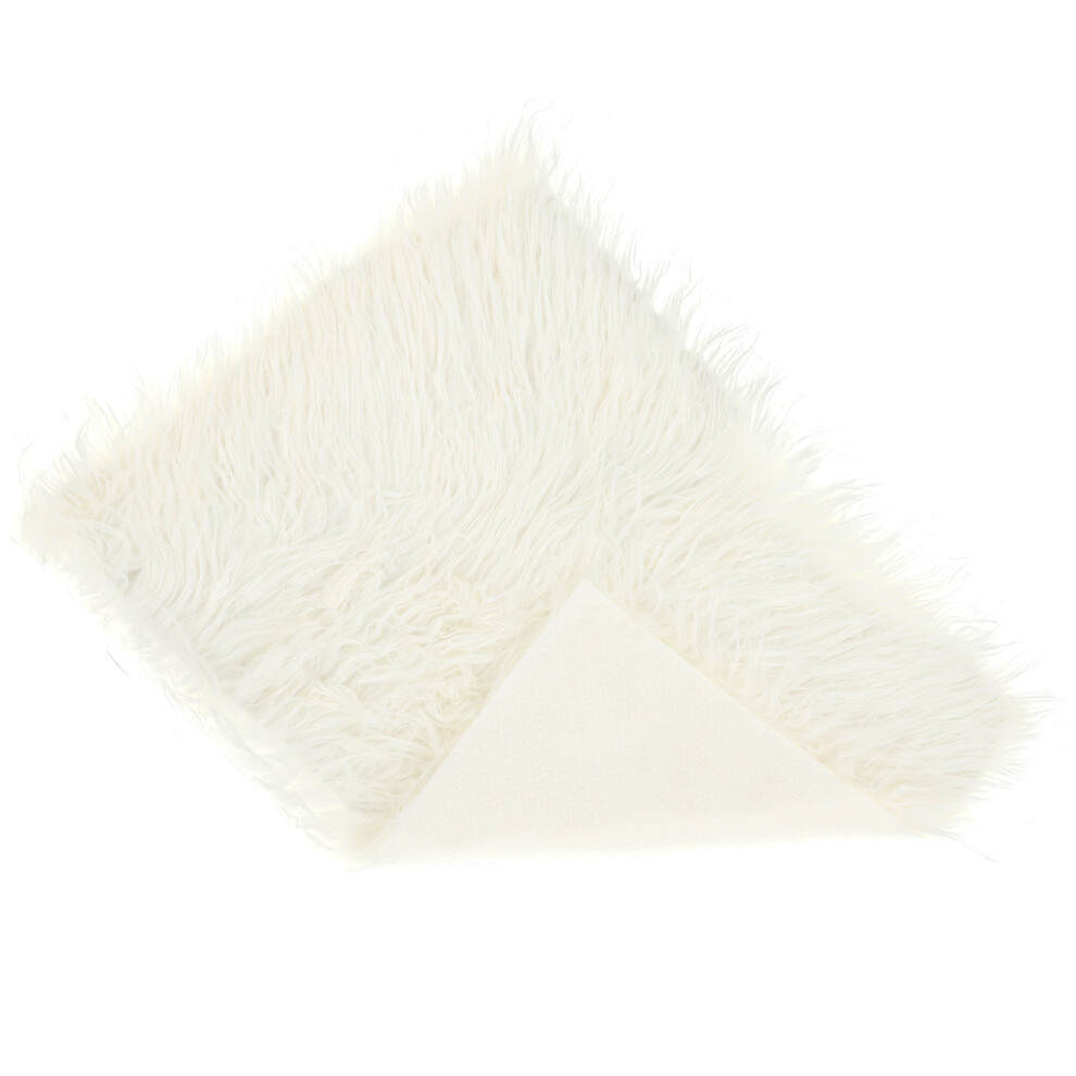 Baby Photo Props Newborn Diy Photography Fur Quilt Mat Beige 3547807525154